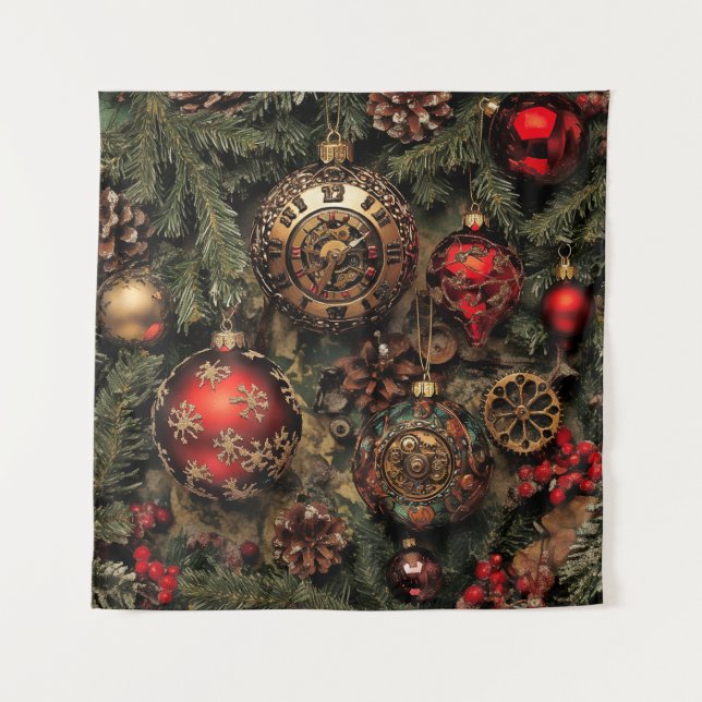 Steampunk Christmas Tapestry (Front)