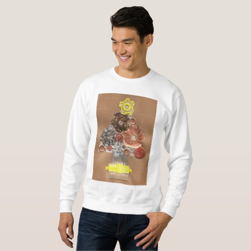 Steampunk Christmas Tree Men's Jumper Sweatshirt - 26.05 Steampunk Christmas Tree Men's Jumper Sweatshirt