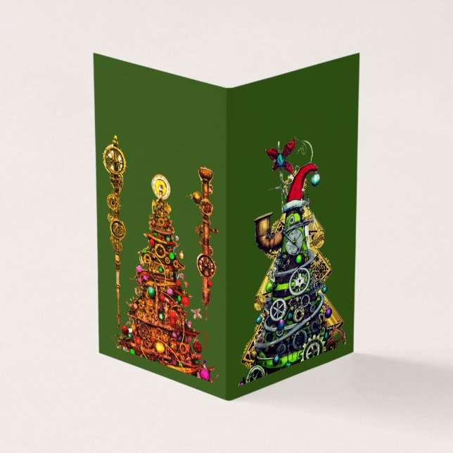 Steampunk Christmas Trees (Outside)