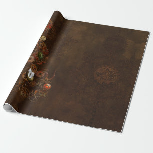 Steampunk Christmas Wrapping Paper