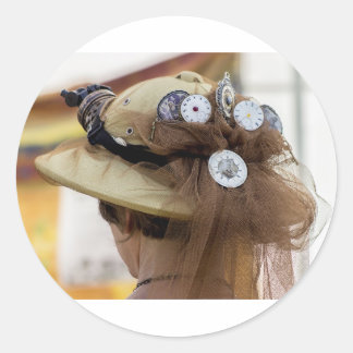 Steampunk Classic Round Sticker