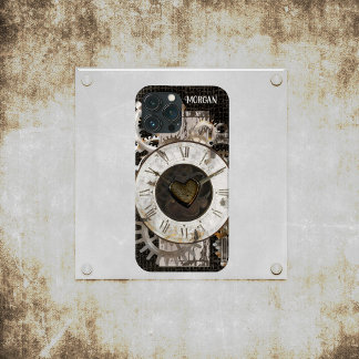 Steampunk Clock and Gears iPhone 13 Pro Max Case