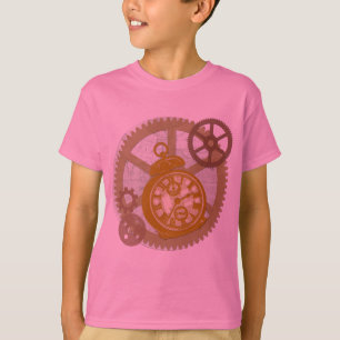 Steampunk Clock and Gears T-Shirt
