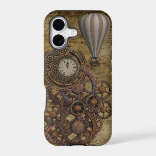 Steampunk Clock and Hot Air Balloon