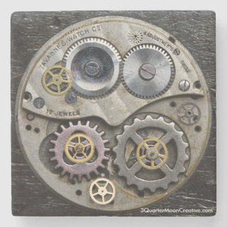 Steampunk Clock Gear Coaster