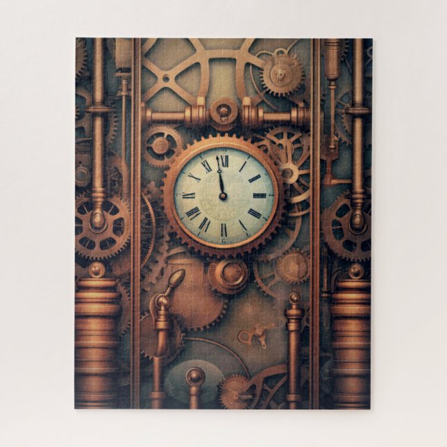 Steampunk Clock Puzzle (Vertical)