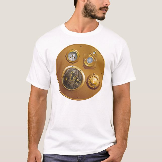 Steampunk clock T-Shirt (Front)