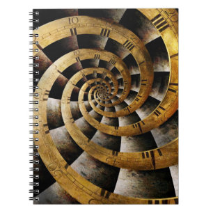 Steampunk - Clock - The flow of time Notebook