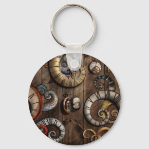 Steampunk - Clock - Time machine Key Ring