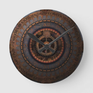 Steampunk Clock Time Metal Gears