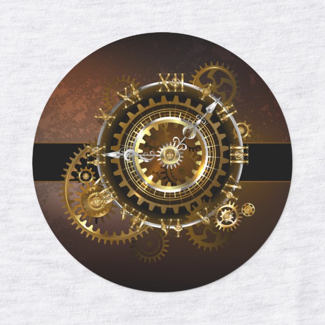 Steampunk clock with antique gears (Design 1)