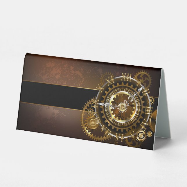 Steampunk clock with antique gears (Front)