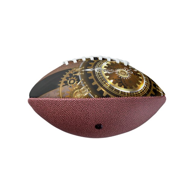 Steampunk clock with antique gears american football (Rotated 270)