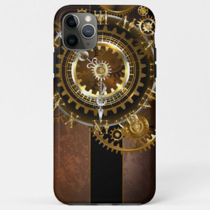 Steampunk clock with antique gears iPhone 11 pro max case