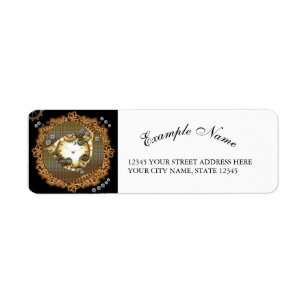 Steampunk, clocks and gears in golden colorsg