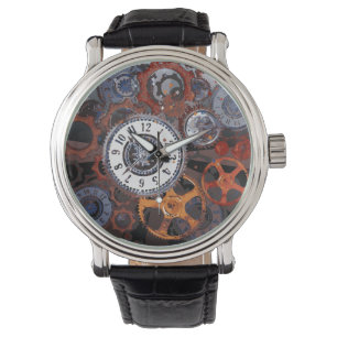 Steampunk clockwor watch