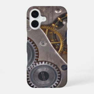 Steampunk Clockwork Rusty Gears iPhone 16 Case