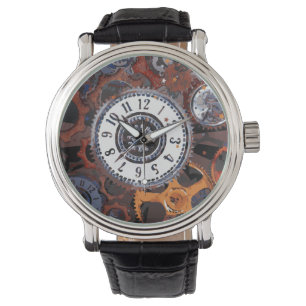 Steampunk clockwork watches