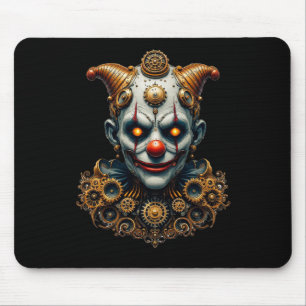Steampunk Clown The Retrofuturistic Circus Sticker Mouse Mat