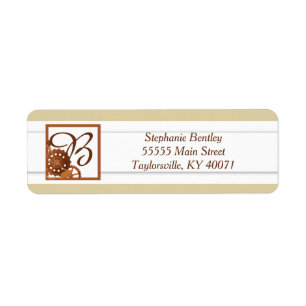 Steampunk Cogs Gears Wedding Return Address Label