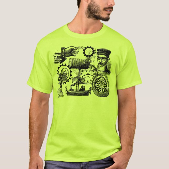 steampunk collage number 1 T-Shirt (Front)