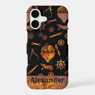 Steampunk Colourful Rusty Ballooning Custom Name