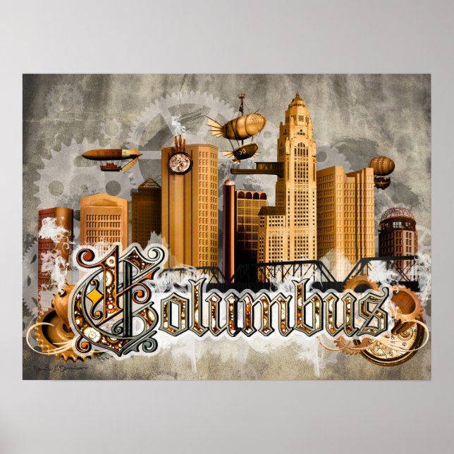 Steampunk Columbus Poster (Front)