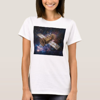 Steampunk Communications Satellite Starfilled T-Shirt
