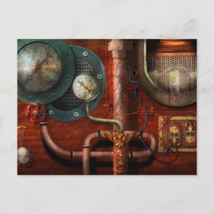 Steampunk - Controls Postcard