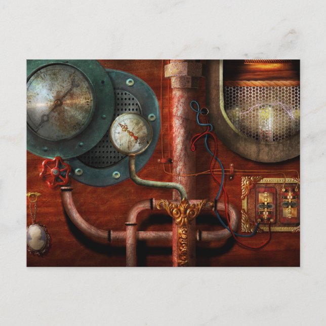 Steampunk - Controls Postcard (Front)