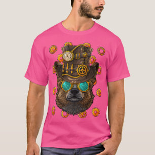Steampunk Corgi Mediaeval Victorian Steam Powered T-Shirt