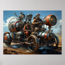Steampunk Cross Country Car Race