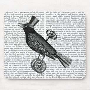 Steampunk Crow 2 Mouse Mat