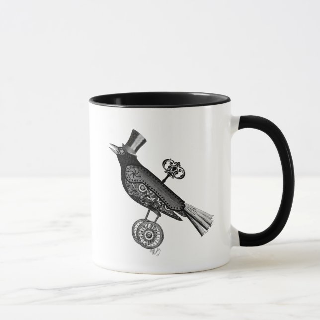Steampunk Crow 2 Mug (Right)