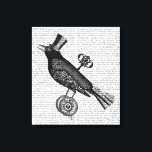 Steampunk Crow Canvas Print<br><div class="desc">Pets</div>