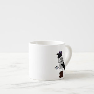 Steampunk Crow Espresso Cup