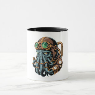 Steampunk Cthulhu monster Mug