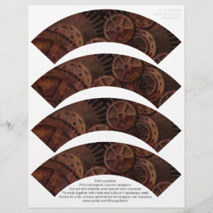 Steampunk Cupcake Wrappers on
