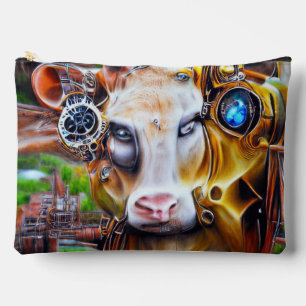 Steampunk Cyber Cow Accessory Pouch