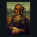 Steampunk da Vinci Mona Lisa Divers Helmet Pop Art Poster<br><div class="desc">Steampunk Mona! Loving the vintage diver's helmet. Leonardo da Vinci's iconic painting, the star exhibit of the Louvre in Paris, the Mona Lisa must be the best known and most easily recognisable image in the world. There are many versions of this painting, here we see her in the steampunk fashion...</div>