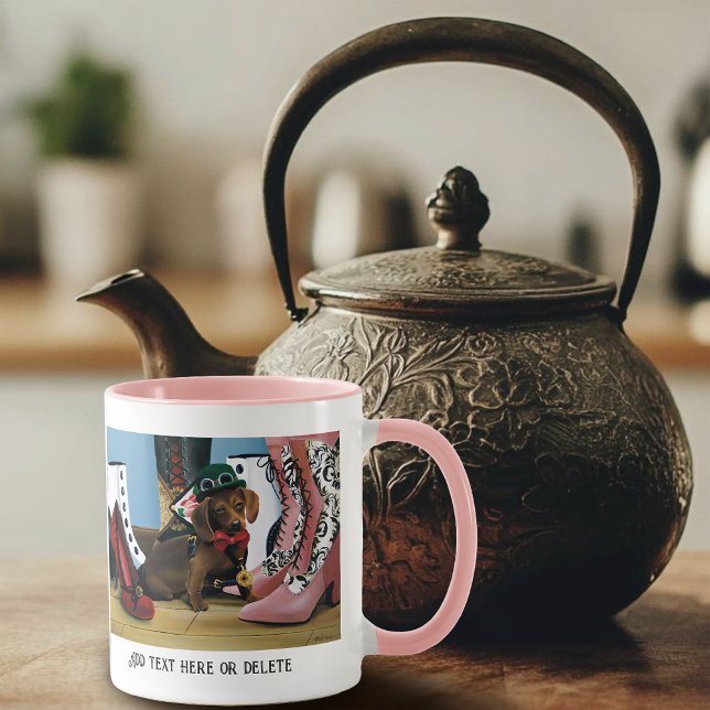 Steampunk Dachshund Shoes Boots Victorian  Mug (Creator Uploaded)