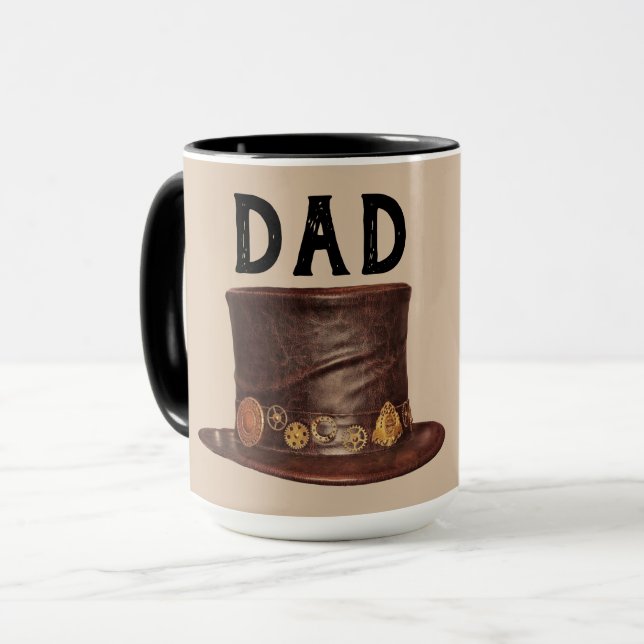 STEAMPUNK DAD COFFEE MUGS (Front Left)