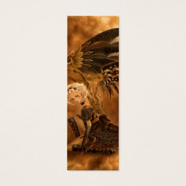 Steampunk Dark Angel Bookmark (Front)