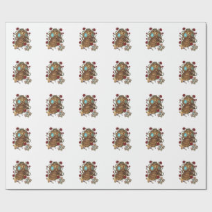 Steampunk Deep Sea Diver Helmet Fantasy Illustrati Wrapping Paper