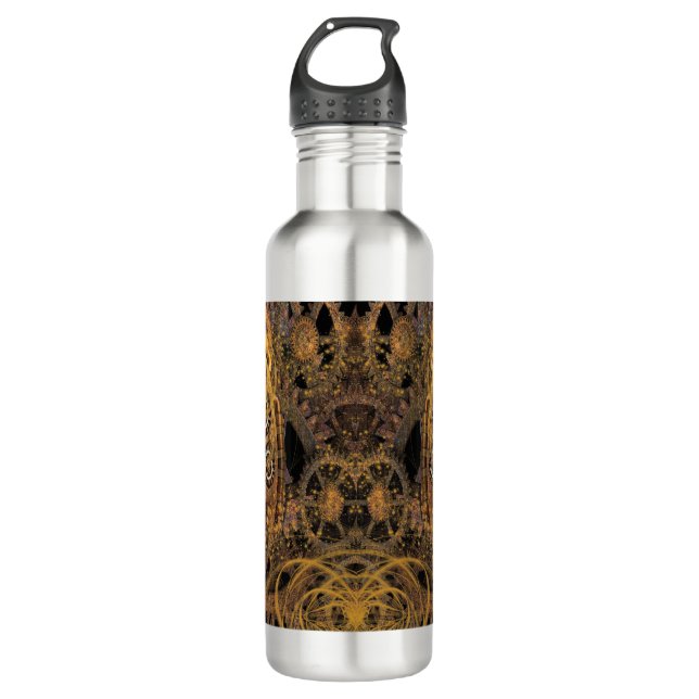 Steampunk Design Stainless Steel Water Bottle (Front)