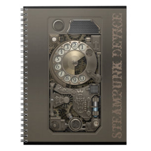Steampunk Device - Rotary Dial Phone. Notebook