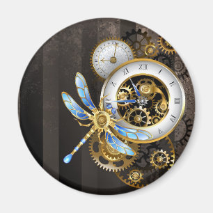 Steampunk Dials with Dragonfly Magnet