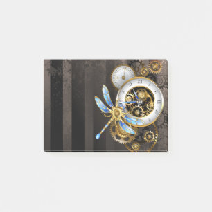 Steampunk Dials with Dragonfly Post-it Notes
