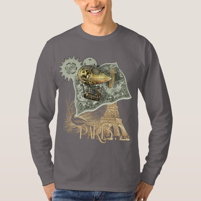 Steampunk Dirigible Air Tour Tee (Front)