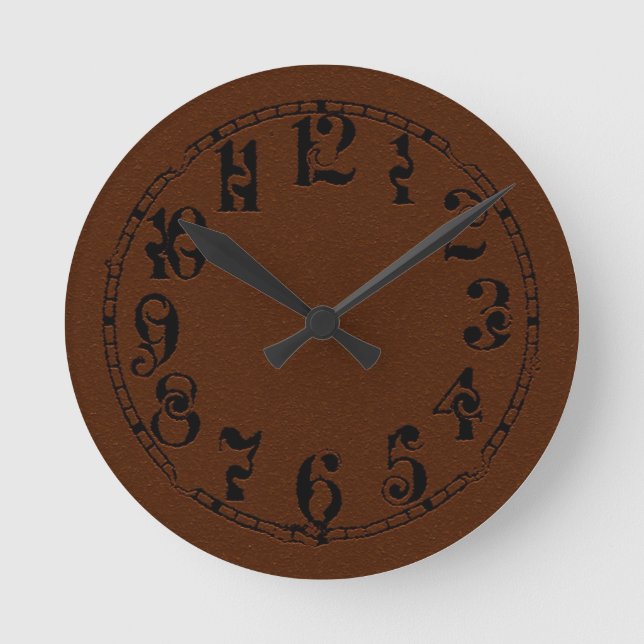 Steampunk Distorted Round Clock (Front)
